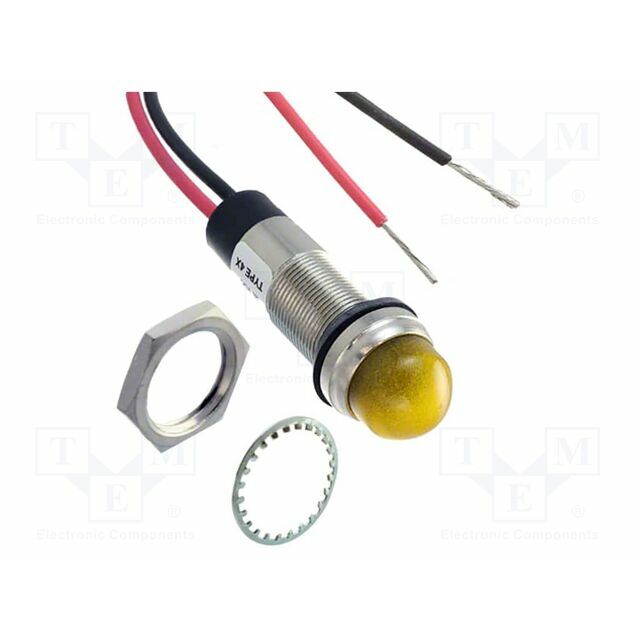 DIALIGHT Indicator: LED; prominent; yellow; IP67