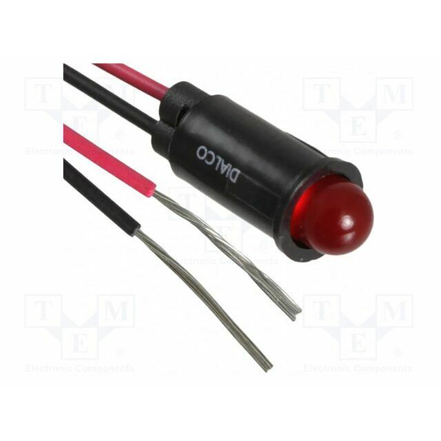 DIALIGHT Indicator: LED; prominent; red; cables