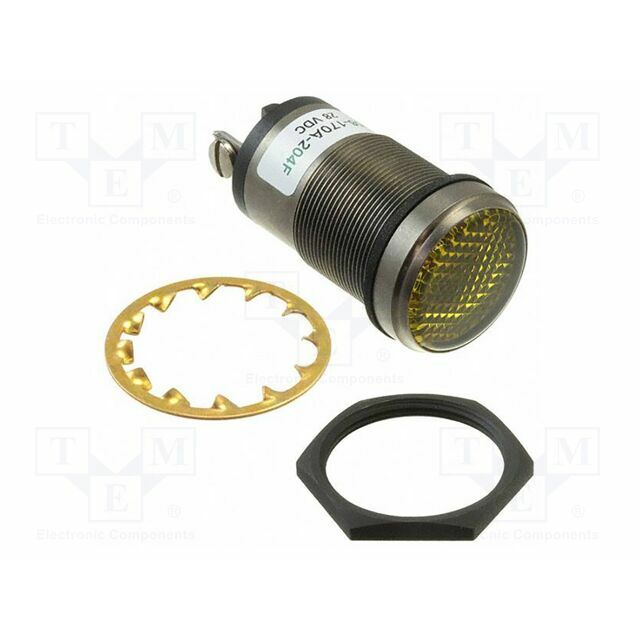 DIALIGHT Indicator: LED; flat; yellow; 310mcd