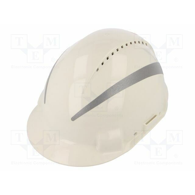 Protective helmet; vented,with reflector; Size: