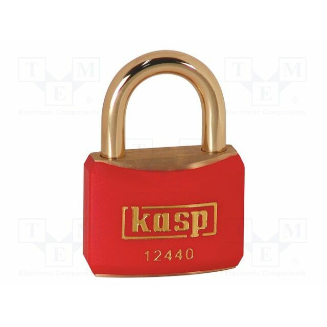 KASP Padlock; shackle; brass; Protection: low
