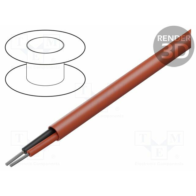 BELDEN Wire; 2x22AWG; stranded; Cu; FEP