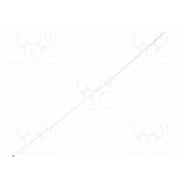 FAVIER Insulating tube; white; silicone,fiberglass