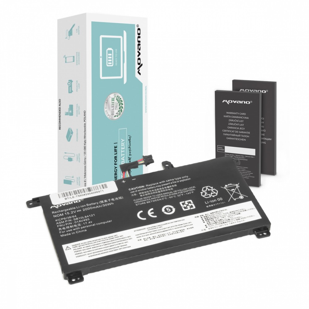 Movano Battery 01AV493 for Lenovo ThinkPad