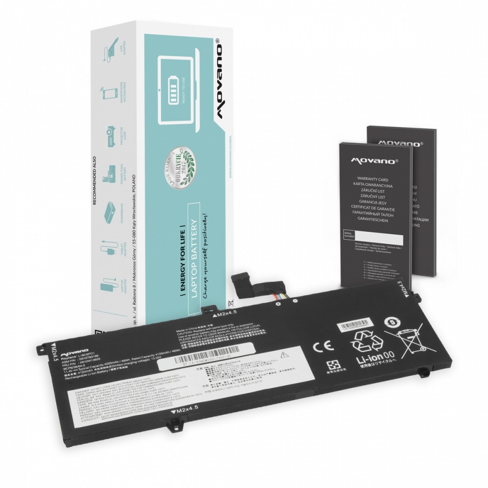 Movano Battery L18C6PD1 L18M6PD1 for Lenovo