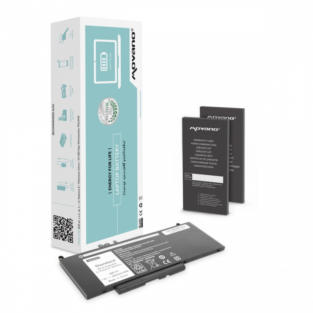 Movano Battery 6MT4T 7V69Y K3JK9 for