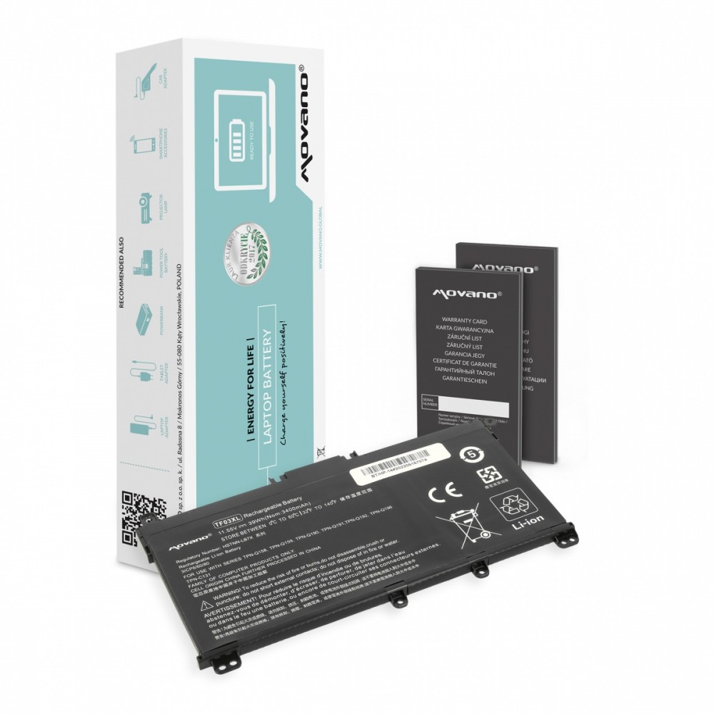 Movano Battery TF03XL for HP Pavilion