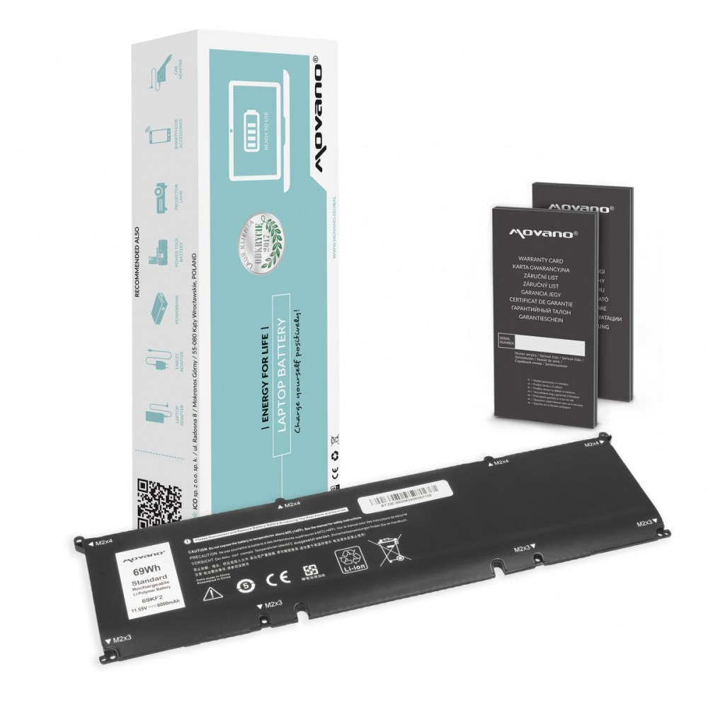 Movano Battery 69KF2 for Dell Alienware