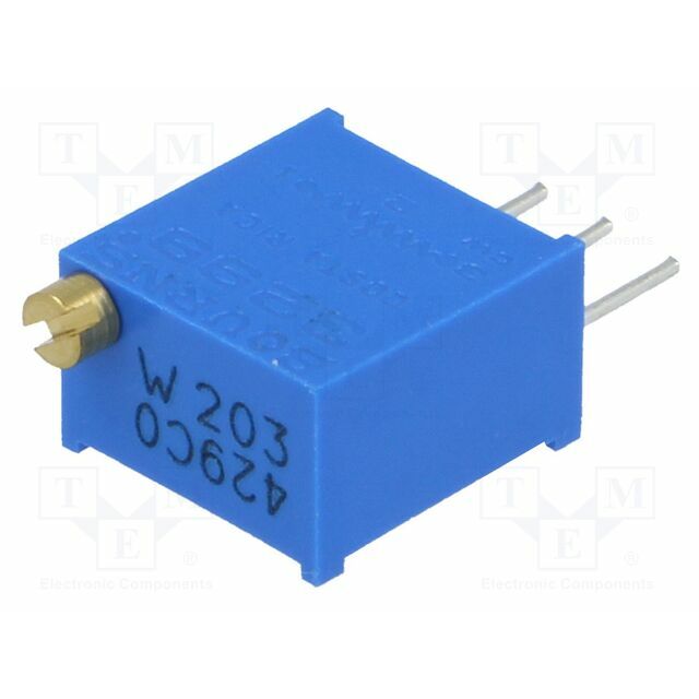 BOURNS Potentiometer: mounting; 20kΩ; multiturn; 500mW
