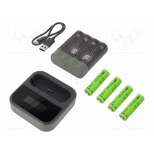 Charger: for rechargeable batteries; Ni-MH; Size: