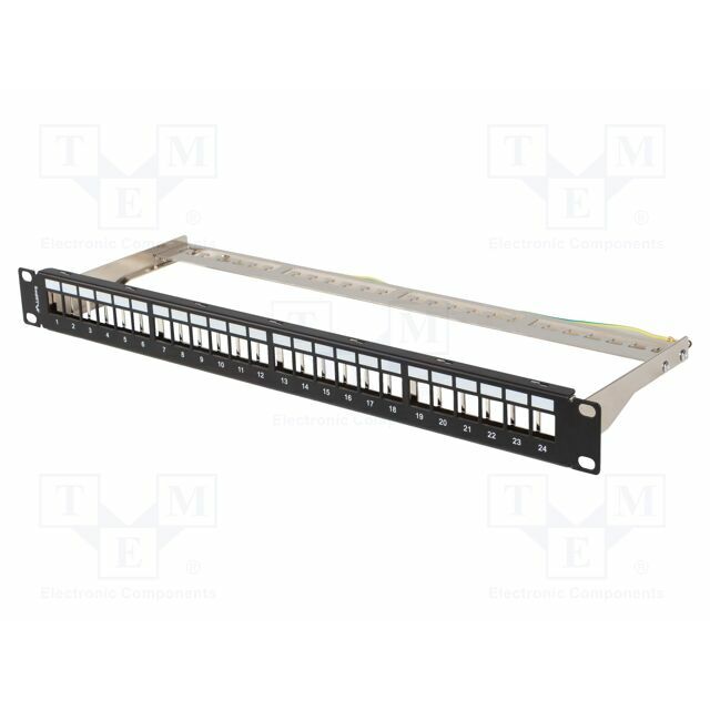 Lanberg 19" Patchpanel Blank 1U 24-Port