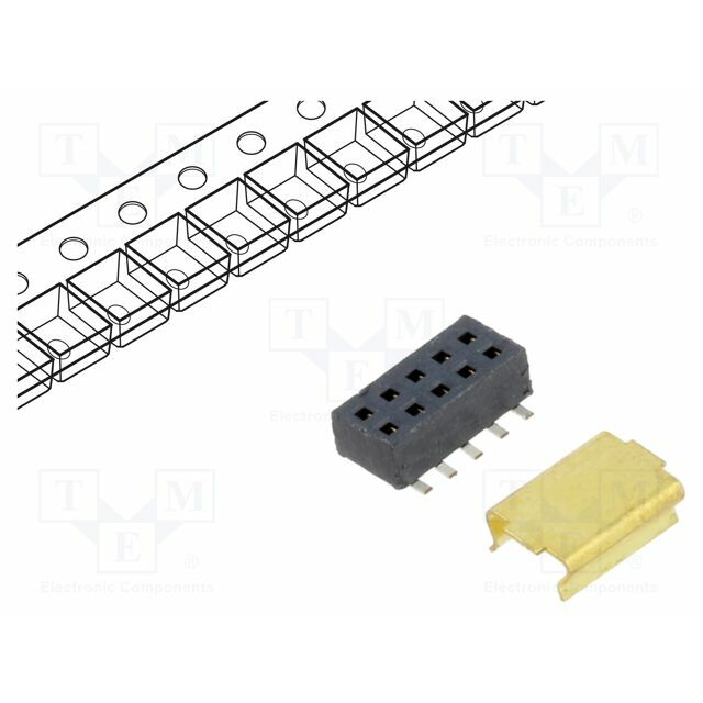 SAMTEC Connector: pin strips; socket; female