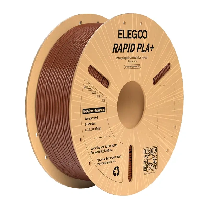 ELEGOO Rapid PLA+ Filament (Brown) |