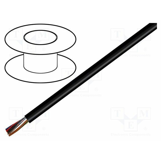 Wire; UNITRONIC® LiYY BK; LiYY; 2x0