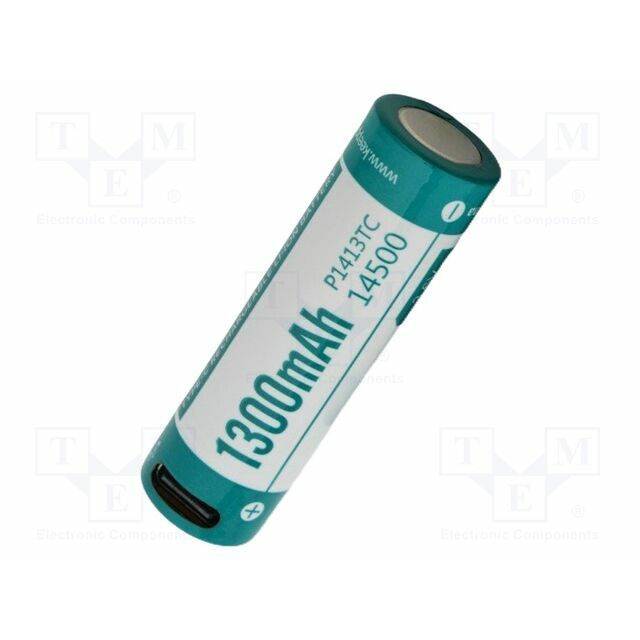 KEEPPOWER Re-battery: Li-Ion; 14500; 1300mAh; 3