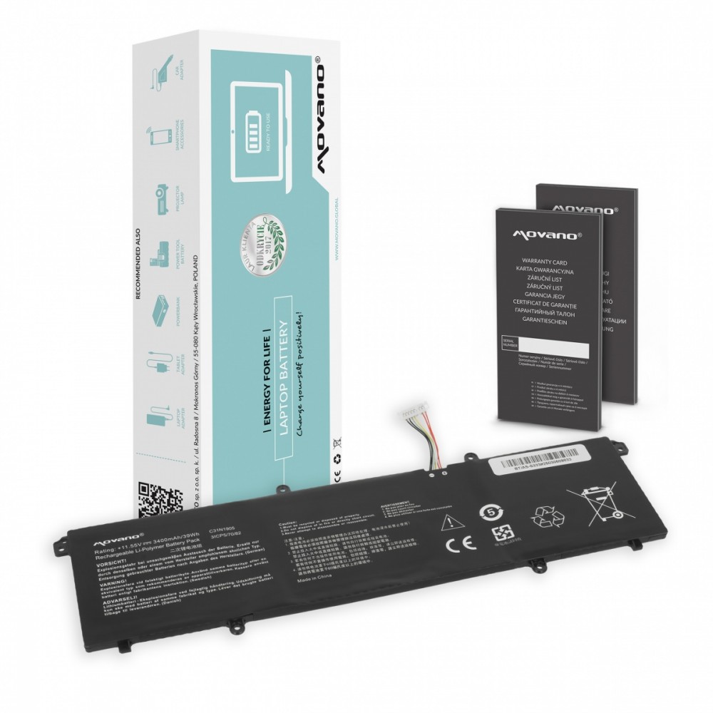 Movano Battery C31N1905 for ASUS VivoBook
