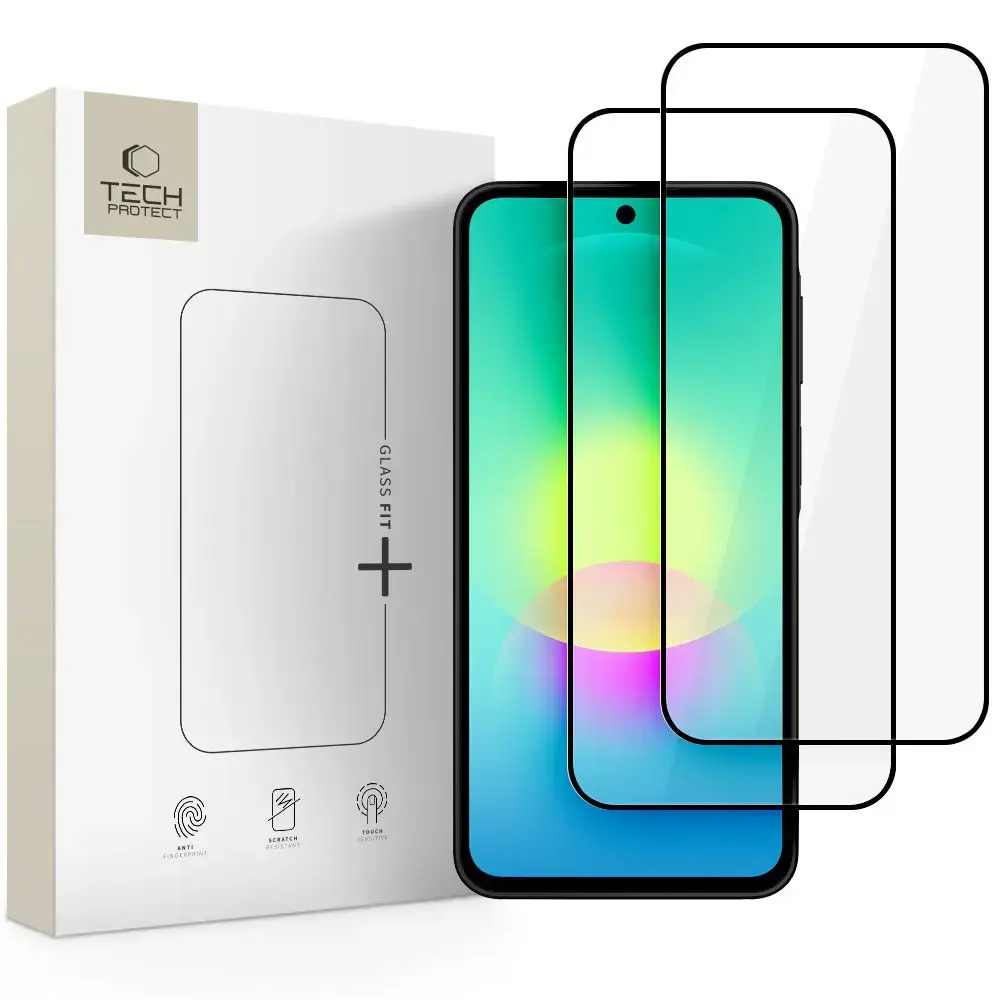 SZKŁO HARTOWANE TECH-PROTECT GLASS FIT+ 2-PACK