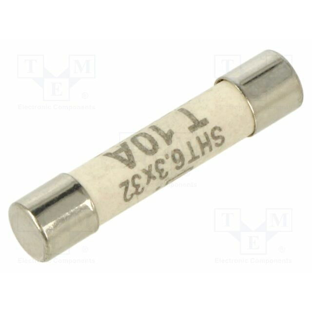 SCHURTER Fuse: fuse; ceramic,cylindrical; 10A