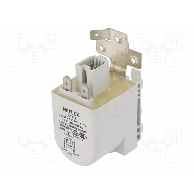 MIFLEX SOLUTIONS Filter: anti-interference; 250VAC; Cx: