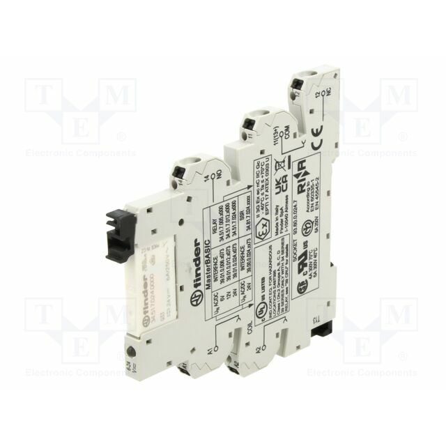 FINDER Relay: interface; Ucoil: 24VAC,24VDC