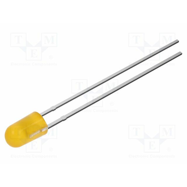 OPTOSUPPLY LED; orange; 3mm; 300mcd; 30°