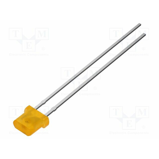 OPTOSUPPLY LED; orange; 500mcd; 115°; Front: