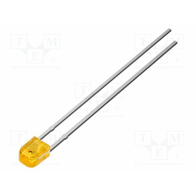 OPTOSUPPLY LED; orange; 1560mcd; 70/50°; Front: