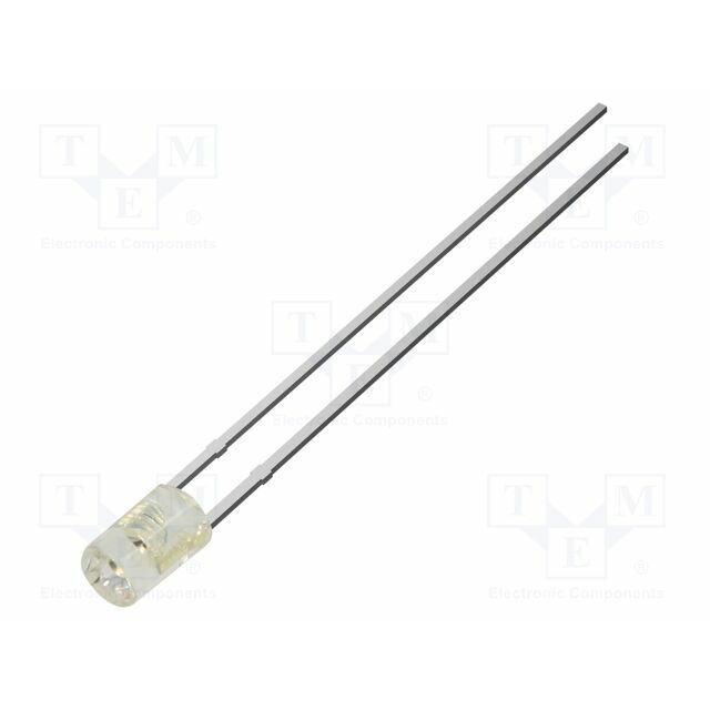 OPTOSUPPLY LED; red; 3mm; 300mcd; 100°