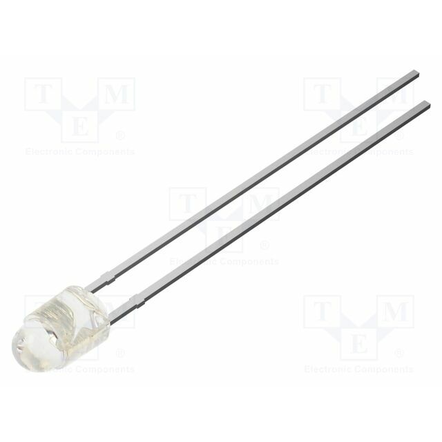 OPTOSUPPLY LED; red; 3mm; 5800mcd; 50°