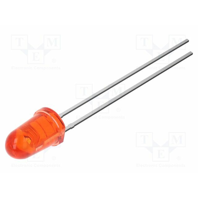 OPTOSUPPLY LED; red; 5mm; 7000mcd; 30°