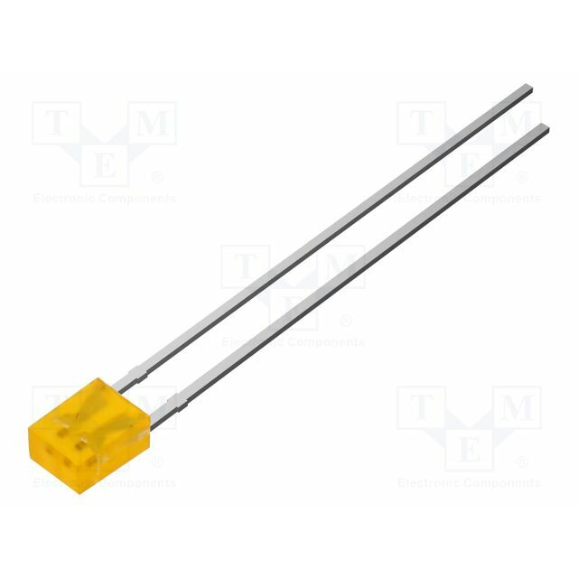 OPTOSUPPLY LED; orange; rectangular; 2x3x4mm; bipolar