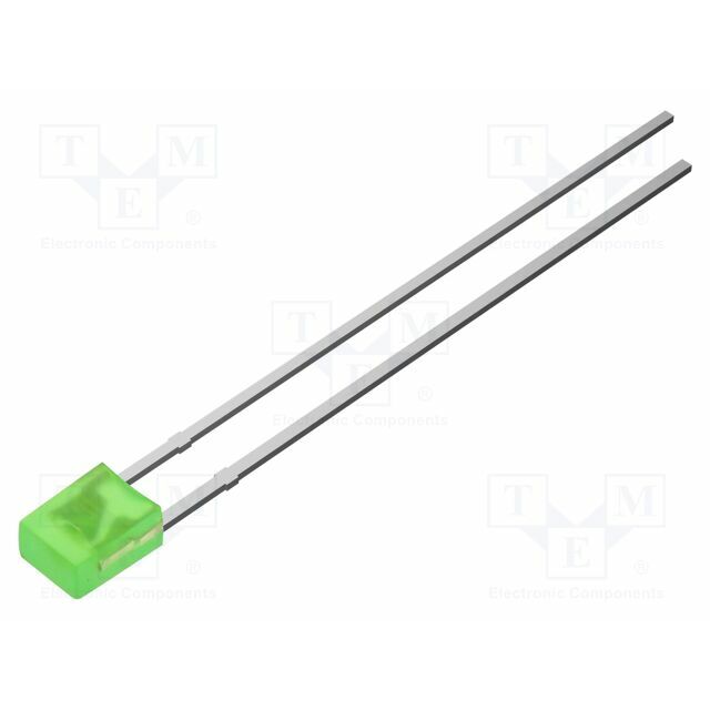 OPTOSUPPLY LED; green; rectangular; 2x3x4mm; bipolar