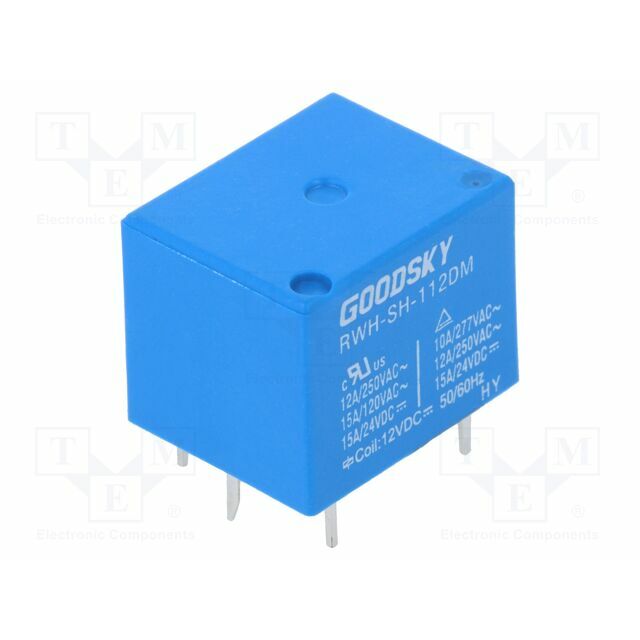 GOODSKY Relay: electromagnetic; Ucoil: 12VDC; SPST-NO