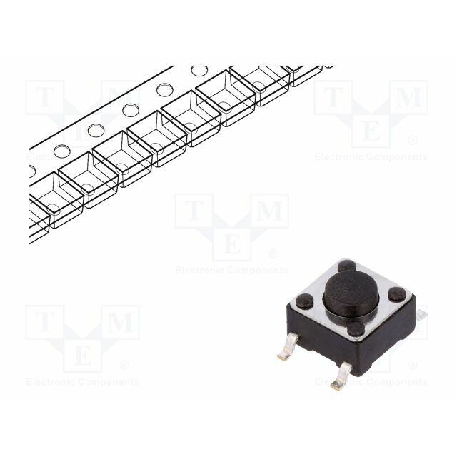 NINIGI Microswitch TACT; SPST-NO; Pos: 2