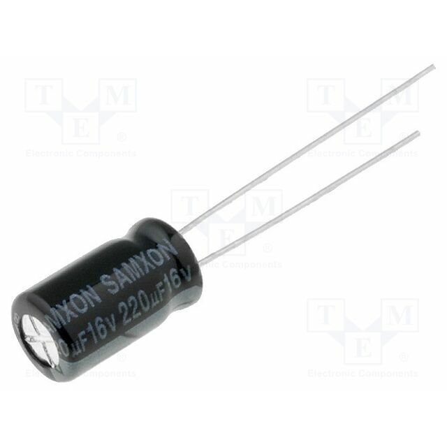 SAMXON Capacitor: electrolytic; THT; 220uF; 16VDC
