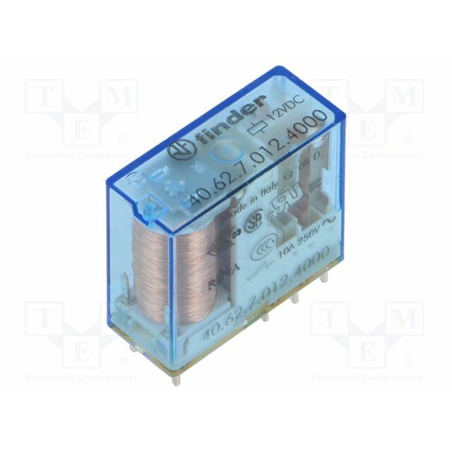 FINDER Relay: electromagnetic; Ucoil: 12VDC; DPDT