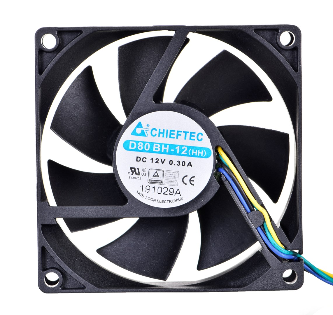 CHIEFTEC 80x80x25mm Ball Bearing PWM FAN
