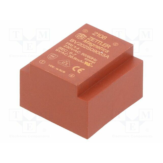 ZETTLER Transformer: encapsulated; 0.35VA; 230VAC