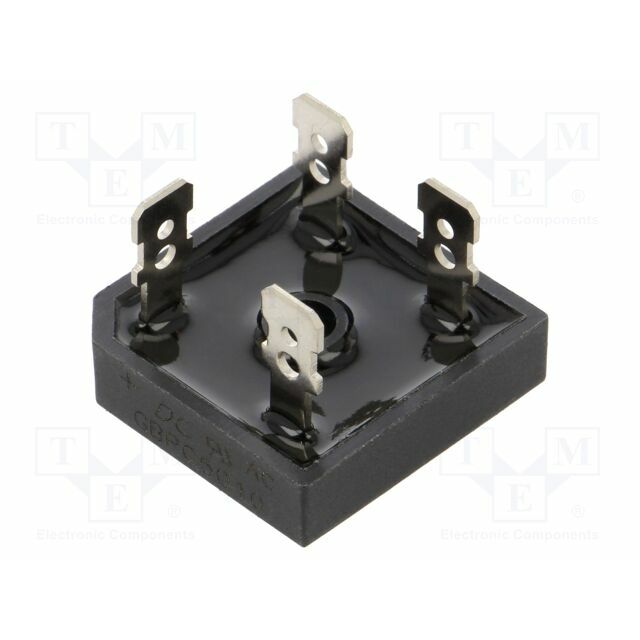 DC COMPONENTS Bridge rectifier: single-phase; Urmax: