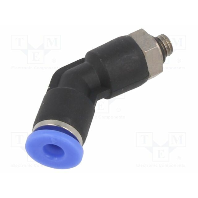 PNEUMAT Push-in fitting; angled 45°; -0