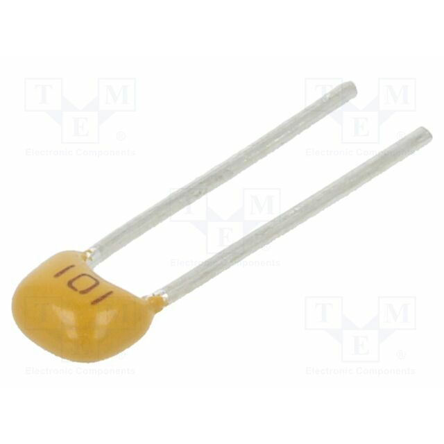 SR PASSIVES Capacitor: ceramic; 100pF; 50V
