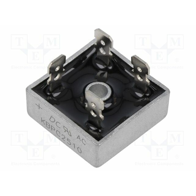 DC COMPONENTS Bridge rectifier: single-phase; Urmax: