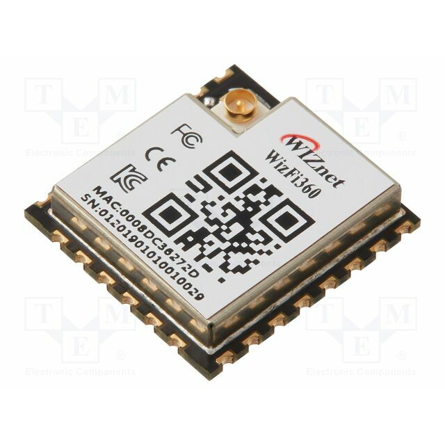 WIZNET Module: WiFi; UART; SMD; 17x16x3mm