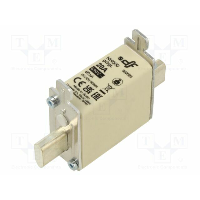 DF ELECTRIC Fuse: fuse; NH000; ceramic