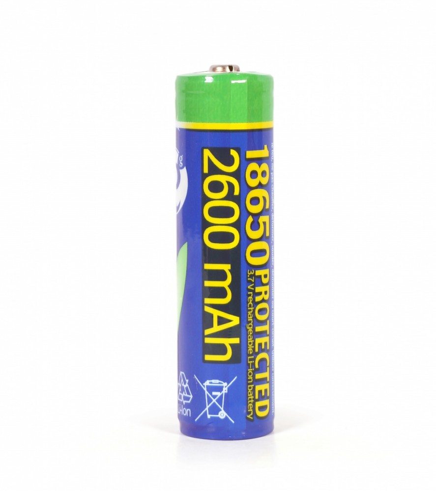 Akumulators Energenie Lithium-ion 18650 Protected 2600