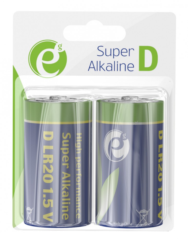 Energenie Alkaline D LR20 2-pack |