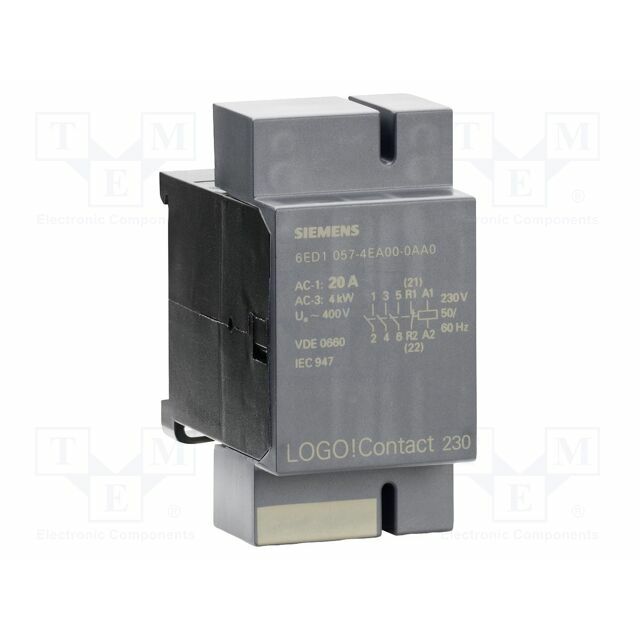 SIEMENS Contactor: 3-pole; LOGO!8; 230VAC