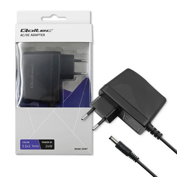 Qoltec Plug-in power supply PREMIUM 24W