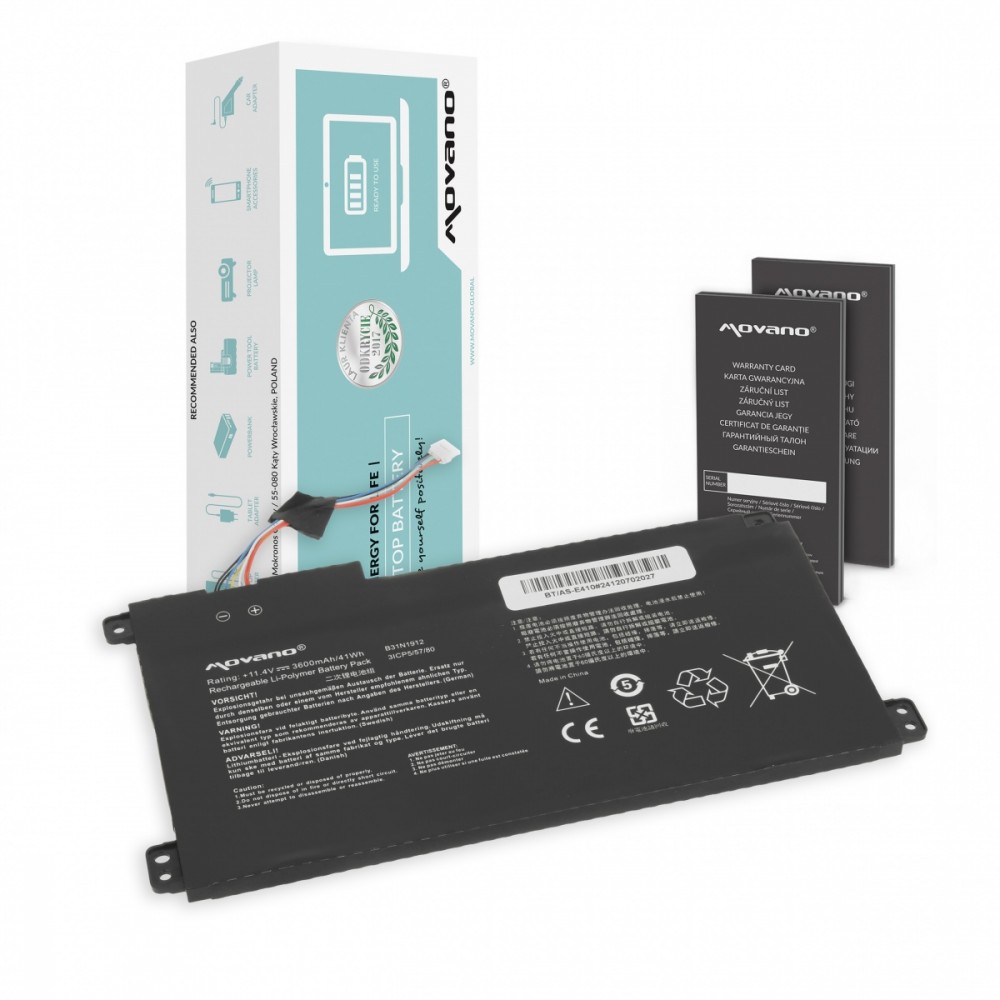 Movano Battery B31N1912 C31N1912 for Asus