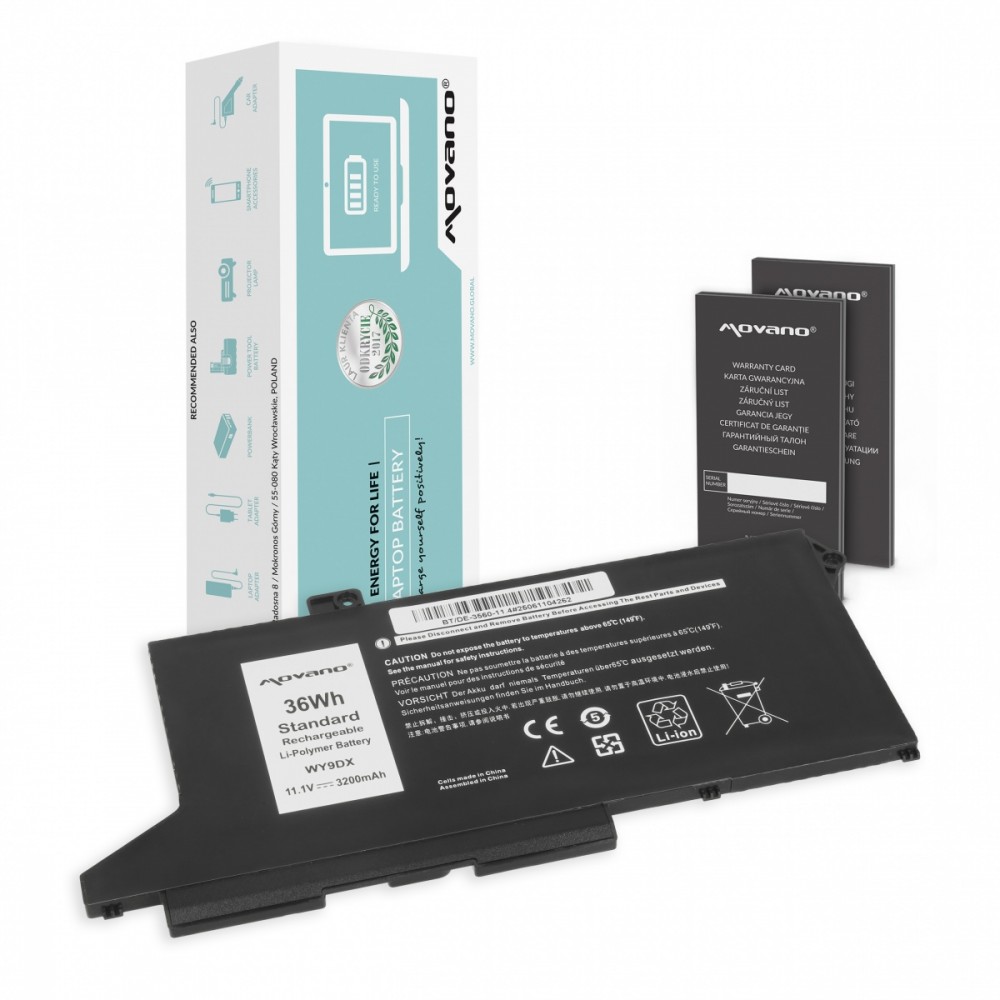 Movano Battery WY9DX Dell Latitude 5520